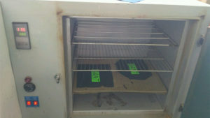 Dry silicone print by oven or conveyor dryer