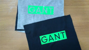 Finished silicone printing on peached fabric