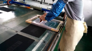 Screen print under base silicone for another time