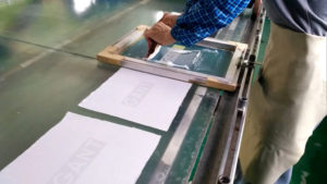 Dry under base silicone printing